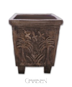 Γλάστρα Τετράγωνη Φοίνικας Μικρή