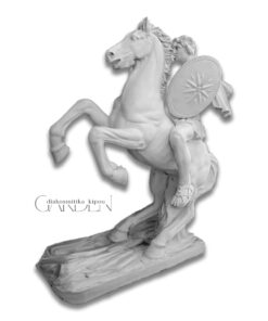 Μέγας Αλέξανδρος & Βουκεφάλας Τσιμεντένιο Άγαλμα