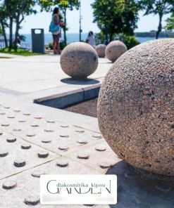 Τσιμεντένιο κολωνάκι "σφαίρα" 30cm x 30cm