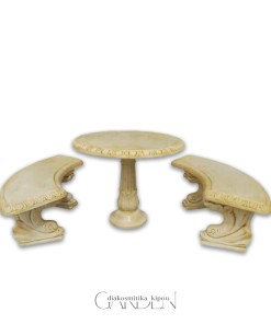 Τραπέζι Κήπου με πάγκους από τσιμέντο