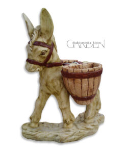 Γαϊδουράκι με Καλάθια Διακοσμητικό Τσιμεντένιο