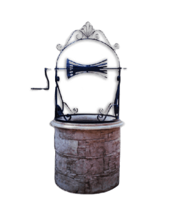 Πηγάδι Διακοσμητικό Κήπου με Μαγκάνι